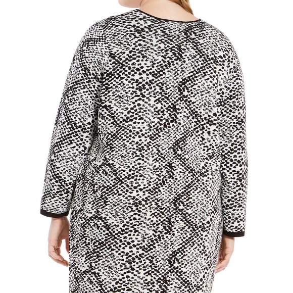Calvin Klein Women’s Long Animal Print Cardigan - Picture 4 of 16